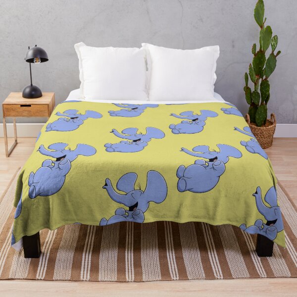 Item preview, Elephant Cartoon Illustration Cute Laughing Elephant Character Design for Kids and Animal Lovers designed and sold by RickE.