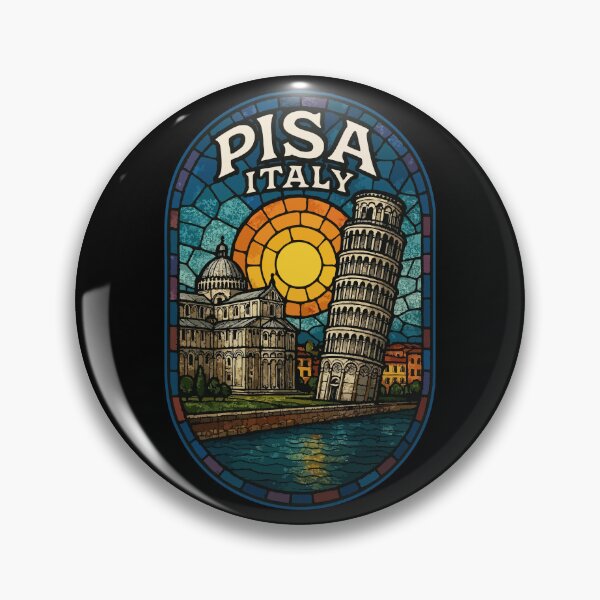 Item preview, Pisa Italy Stained Glass Art Travel designed and sold by TomFrontierArt.