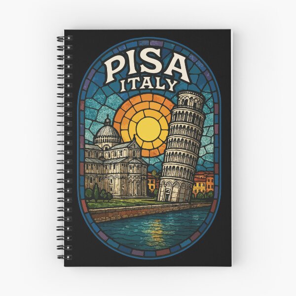 Item preview, Pisa Italy Stained Glass Art Travel designed and sold by TomFrontierArt.