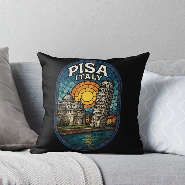 Item preview, Pisa Italy Stained Glass Art Travel designed and sold by TomFrontierArt.