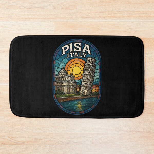 Item preview, Pisa Italy Stained Glass Art Travel designed and sold by TomFrontierArt.