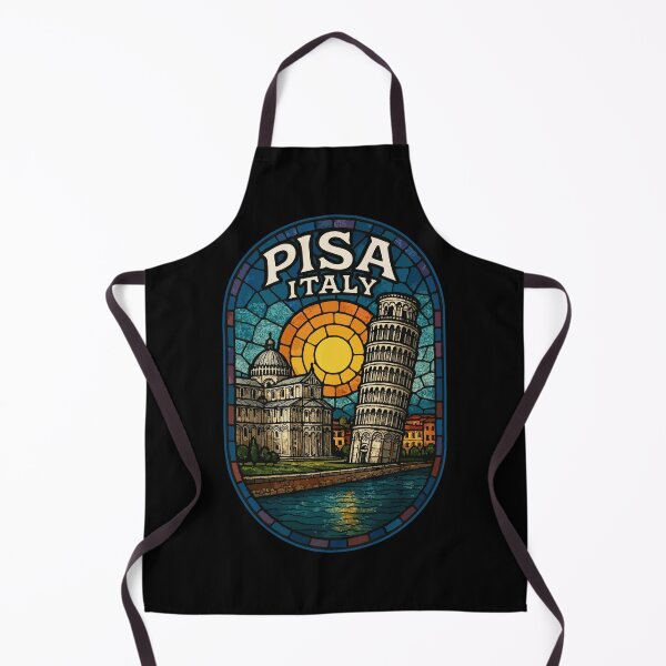 Item preview, Pisa Italy Stained Glass Art Travel designed and sold by TomFrontierArt.