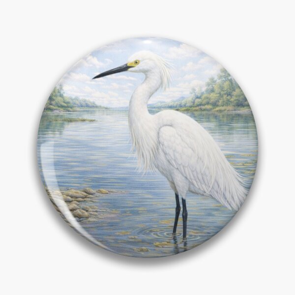 Item preview, Snowy Egret designed and sold by Wondersofwhimsy.
