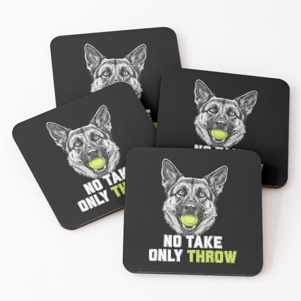 Item preview, Funny German Shepherd No Take Only Throw Tennis Ball Dog Meme designed and sold by MotivaChic.