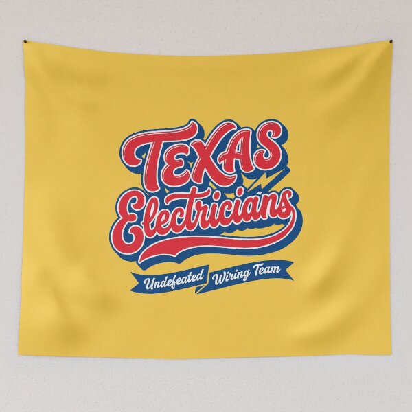 Item preview, Texas Electricians Undefeated Wiring Team - Funny Retro Sparky Gift designed and sold by Cozy-Old-Pub.