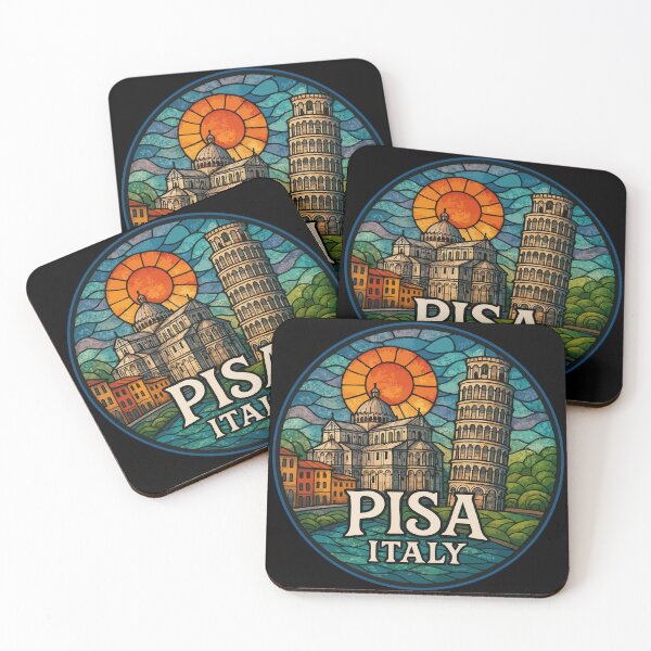 Item preview, Pisa Italy Stained Glass Travel designed and sold by TomFrontierArt.