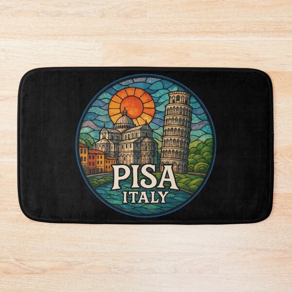 Item preview, Pisa Italy Stained Glass Travel designed and sold by TomFrontierArt.