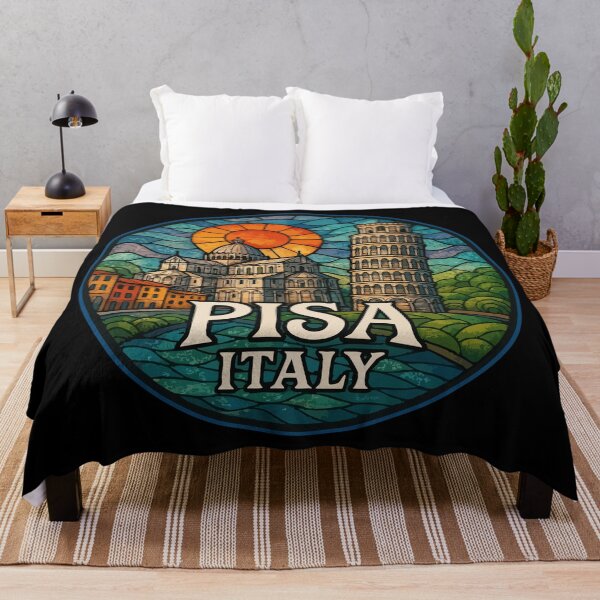 Item preview, Pisa Italy Stained Glass Travel designed and sold by TomFrontierArt.