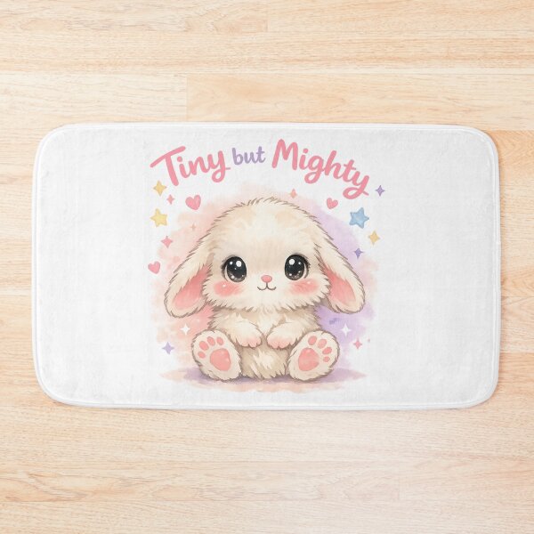 Item preview, Tiny but Mighty Bunny – Cute Pastel Watercolor Animal Illustration designed and sold by StickyDelights.