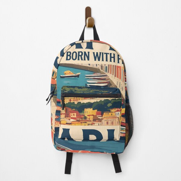 Item preview, Naples Vesuvius Vintage Travel Poster Italy pizza belli designed and sold by MapSoul.