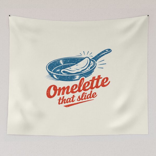 Item preview, Funny Wordplay Omelette That Slide Funny Breakfast designed and sold by DemureArtsy.