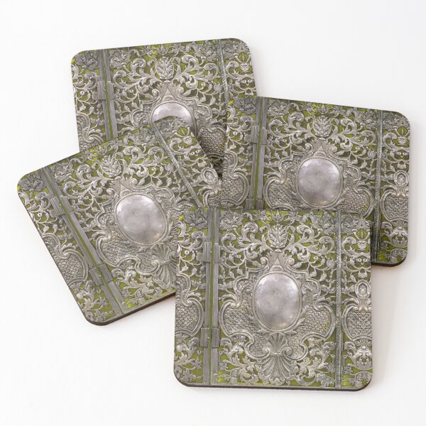 Item preview, Silver & velvet antique book cover, Netherlands c1705 designed and sold by Classical Weasel.