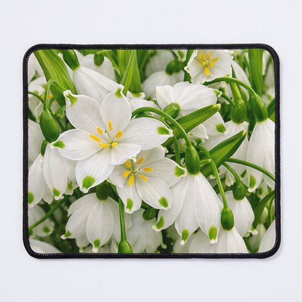 Item preview, White Spring Snowflake Flowers: Fresh Garden Leucojum designed and sold by Dreamy Armine Art.