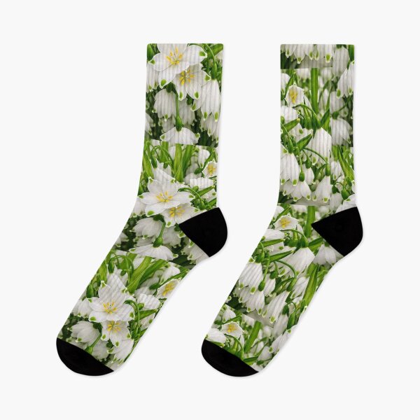 Item preview, White Spring Snowflake Flowers: Fresh Garden Leucojum designed and sold by Dreamy Armine Art.