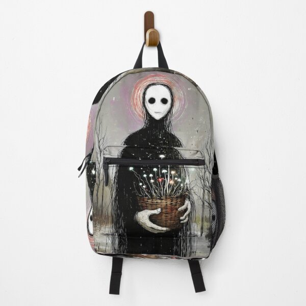 Item preview, Artistic Eerie Faceless Figure Holding Glowing Mushrooms designed and sold by Shoot-The-Moon.