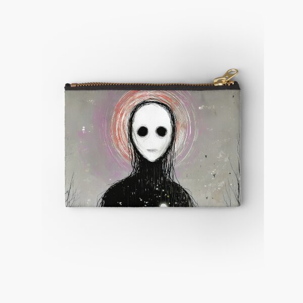 Item preview, Artistic Eerie Faceless Figure Holding Glowing Mushrooms designed and sold by Shoot-The-Moon.