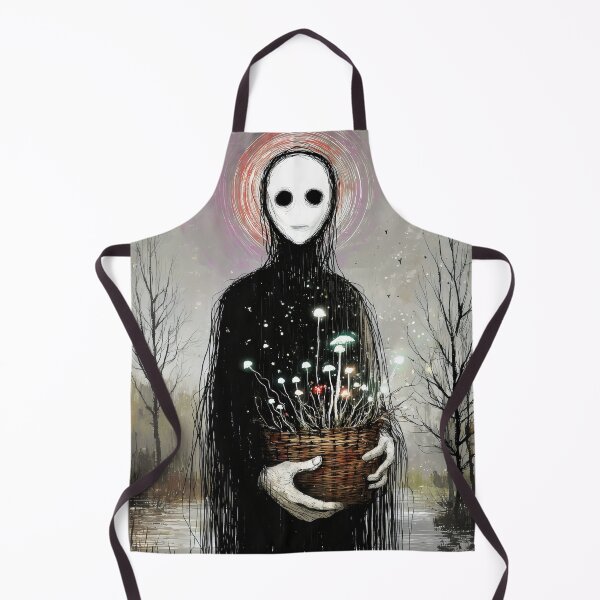 Item preview, Artistic Eerie Faceless Figure Holding Glowing Mushrooms designed and sold by Shoot-The-Moon.