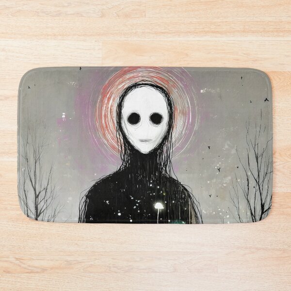 Item preview, Artistic Eerie Faceless Figure Holding Glowing Mushrooms designed and sold by Shoot-The-Moon.