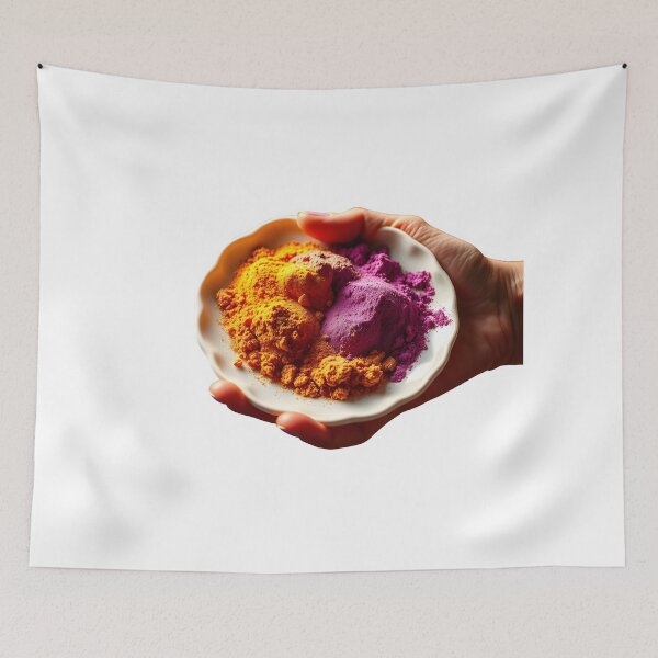 Item preview, Holi Tradition – Orange & Purple Powder Mix designed and sold by Teewave-Ashish.