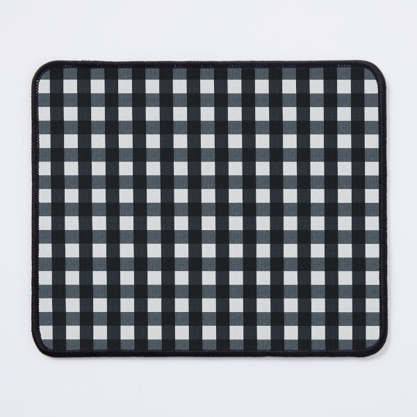 Item preview, Minimalist Black and Charcoal grey Gingham designed and sold by Zaya_art.