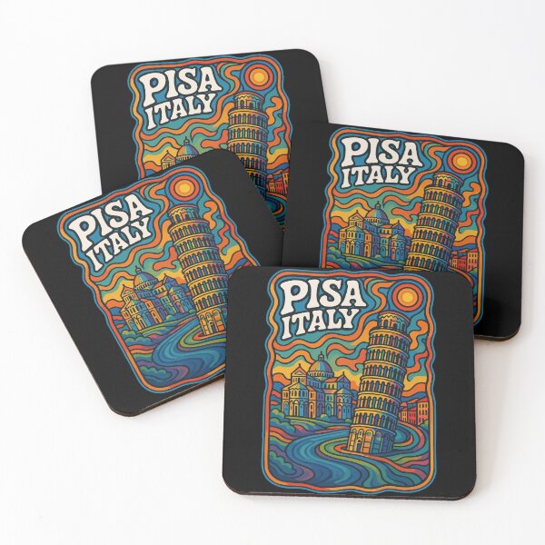 Item preview, Pisa Italy Psychedelic Trippy Art Travel designed and sold by TomFrontierArt.