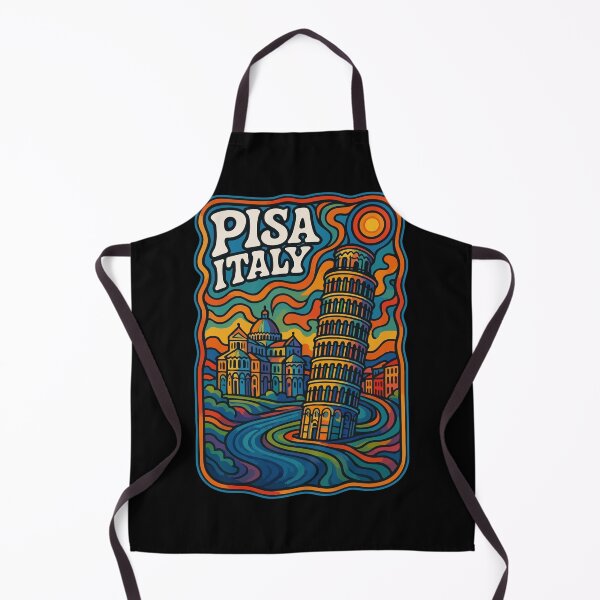 Item preview, Pisa Italy Psychedelic Trippy Art Travel designed and sold by TomFrontierArt.