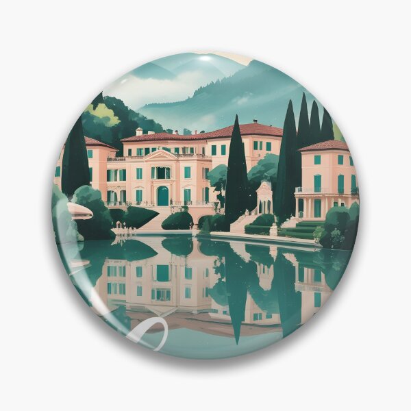 Item preview, Lake Como Dreamy Romantic Travel Poster Italy lago di como designed and sold by MapSoul.