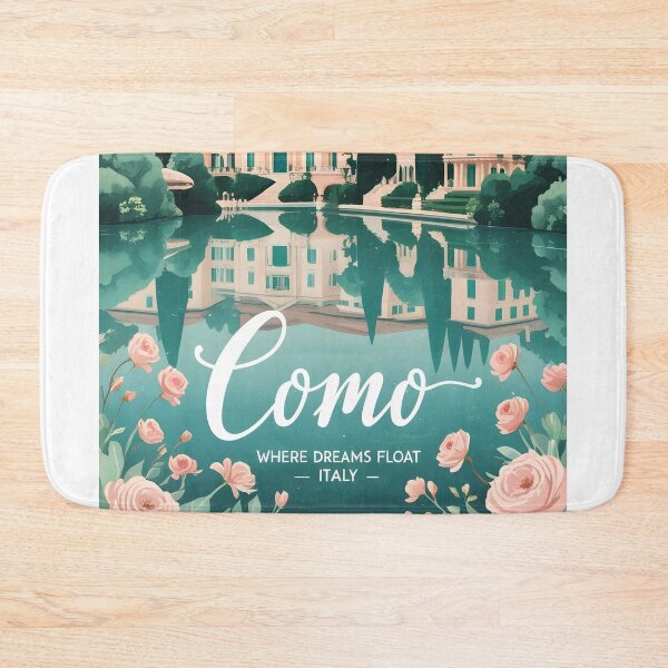 Item preview, Lake Como Dreamy Romantic Travel Poster Italy lago di como designed and sold by MapSoul.