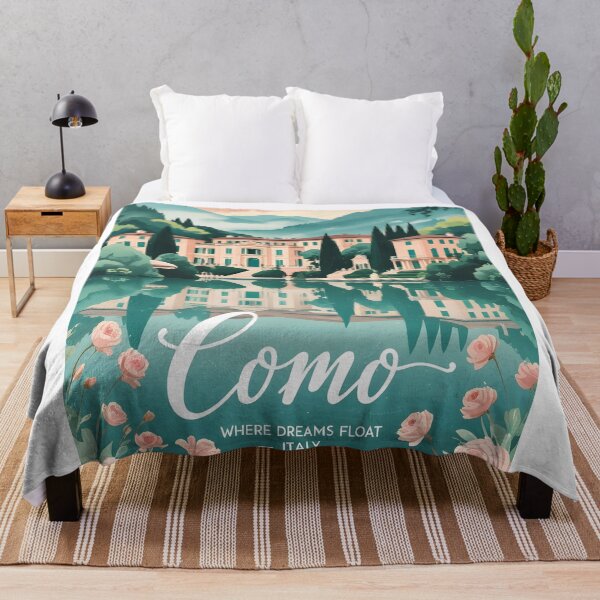 Item preview, Lake Como Dreamy Romantic Travel Poster Italy lago di como designed and sold by MapSoul.