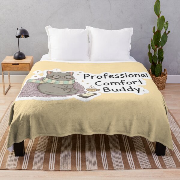 Item preview, Professional Comfort Buddy Cat Sticker - Cozy Hygge Aesthetic & Self-Care Gift designed and sold by Ishqkidua.