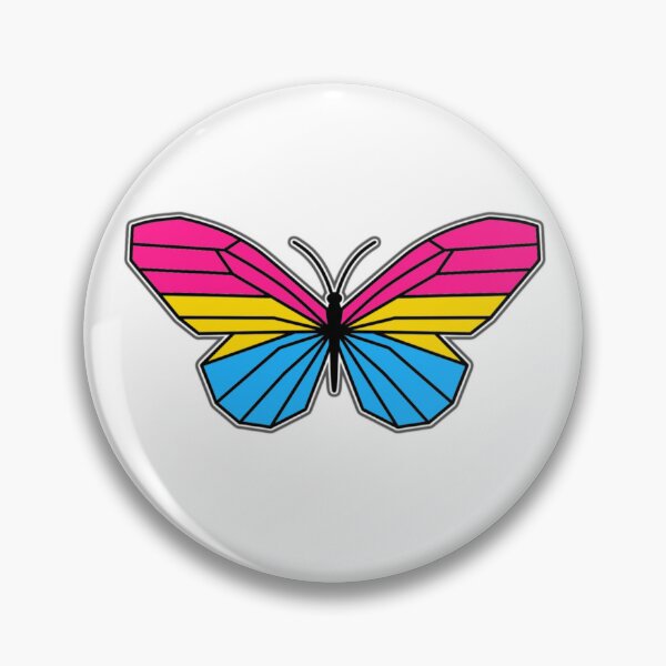 Item preview, Pansexual Flag Butterfly designed and sold by ProgressiveDesignsUK.