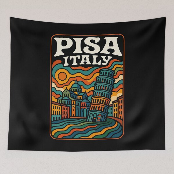 Item preview, Pisa Italy Trippy Art designed and sold by TomFrontierArt.