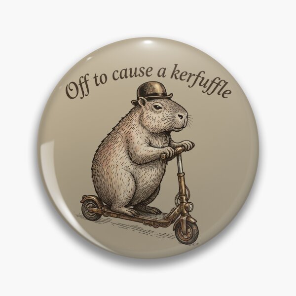 Item preview, Off To Cause A Kerfuffle - Capybara Style designed and sold by Darkifun.
