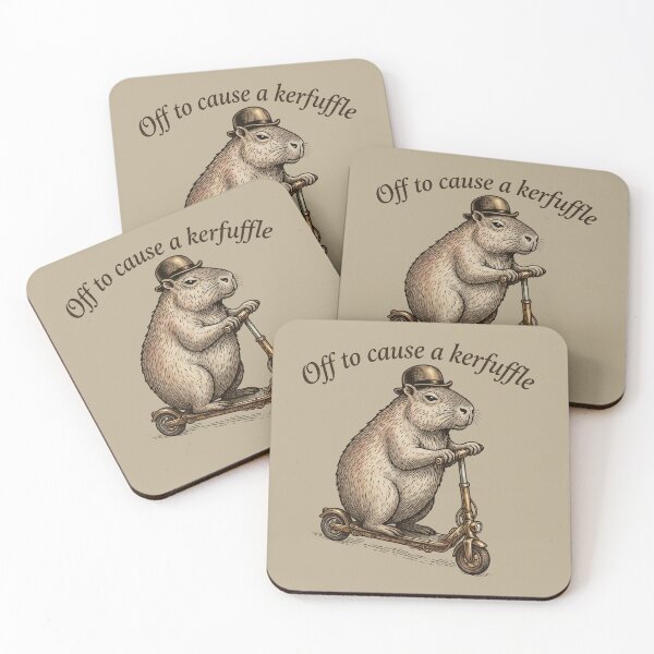 Item preview, Off To Cause A Kerfuffle - Capybara Style designed and sold by Darkifun.