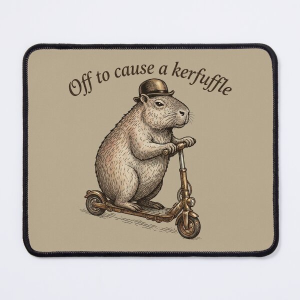 Item preview, Off To Cause A Kerfuffle - Capybara Style designed and sold by Darkifun.