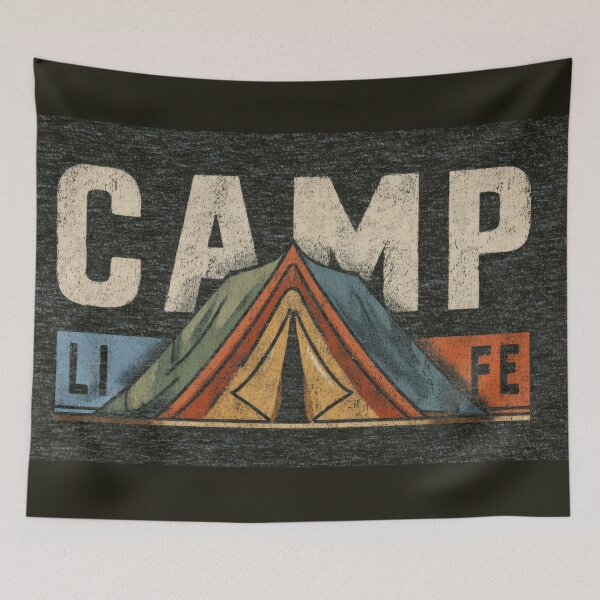 Item preview, Gray camp life design designed and sold by anytka.