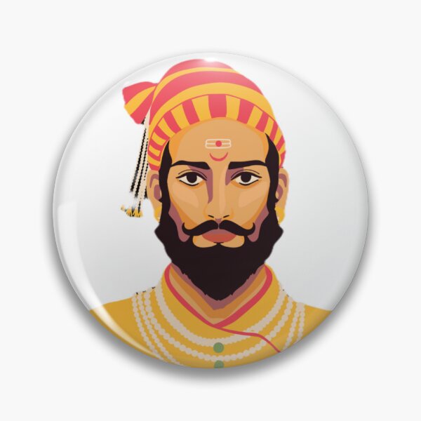 Item preview, Maratha Warrior King Shivaji Maharaj Modern Illustration designed and sold by Evelza-01.