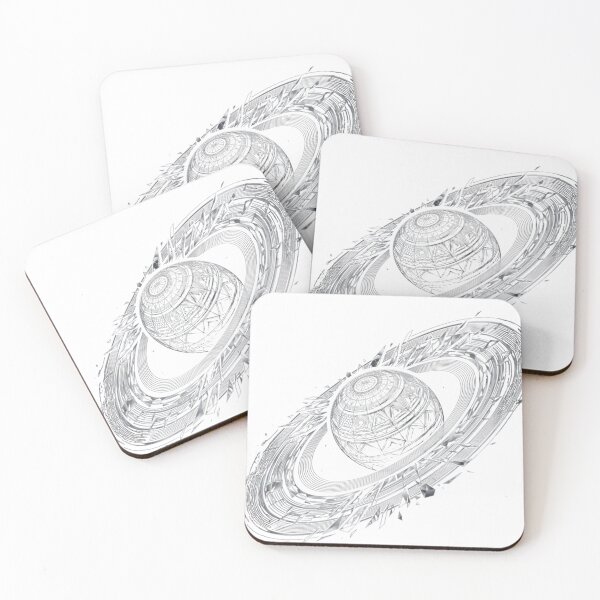 Item preview, Geometric Saturn - Celestial Line Art Planet designed and sold by Line & Shade.