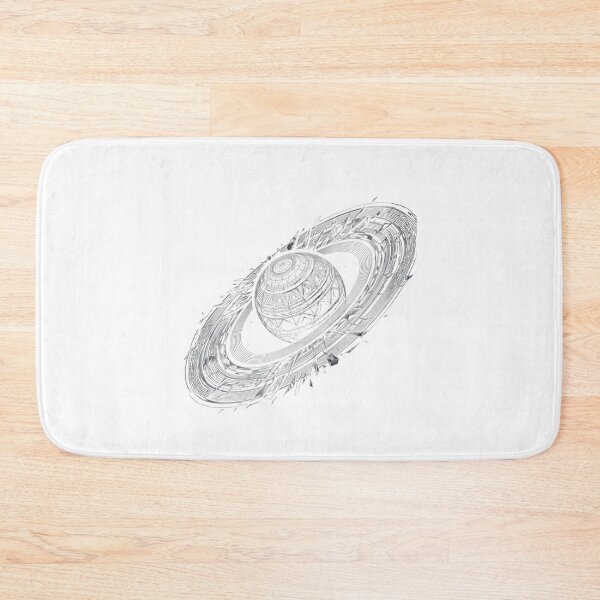 Item preview, Geometric Saturn - Celestial Line Art Planet designed and sold by Line & Shade.