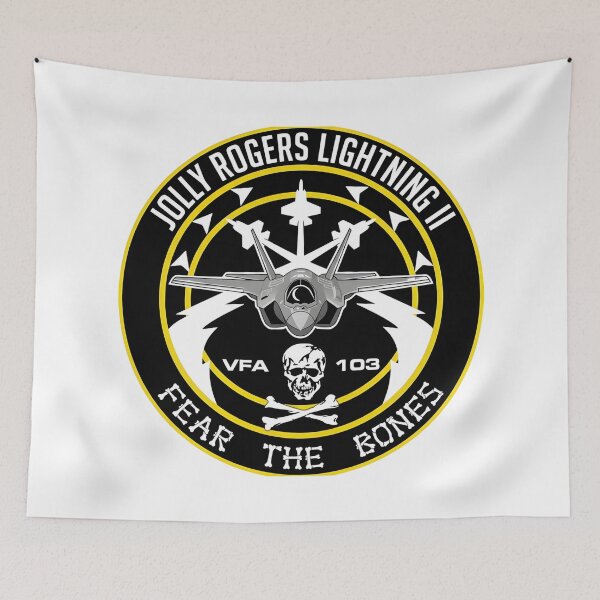 Item preview, VFA-103 Jolly Rogers F-35 Lightning II Military Emblem designed and sold by CharlieDesings.
