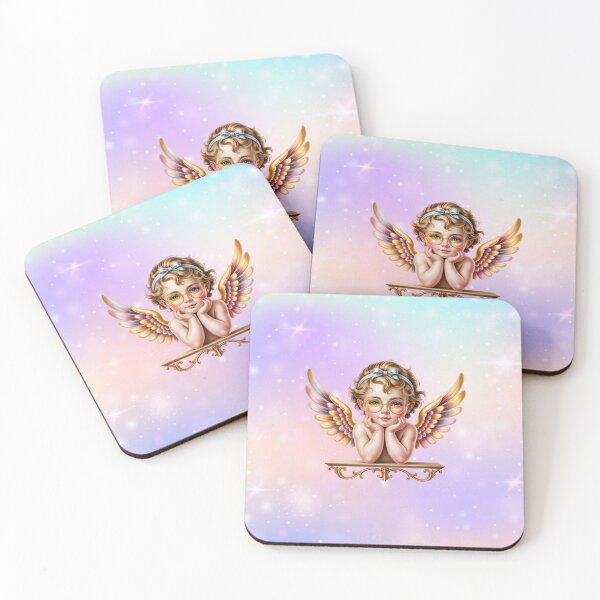 Item preview, Sweet Spectacles Cherub - Retro Celestial Angel Art designed and sold by ChristianLife.