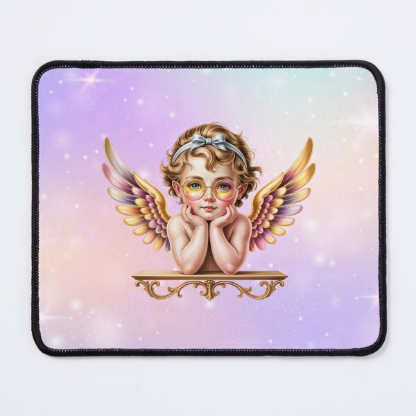 Item preview, Sweet Spectacles Cherub - Retro Celestial Angel Art designed and sold by ChristianLife.