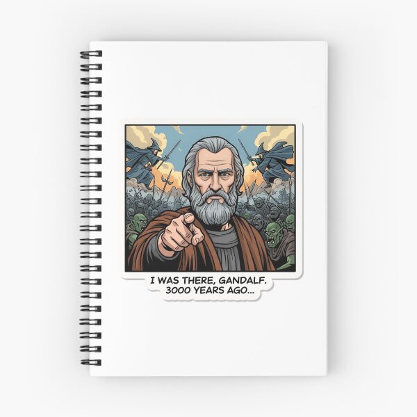 Item preview, I Was There Gandalf Meme Sticker | Funny Fantasy Lotr Parody Vinyl | Classic Painting Deadpan Humor designed and sold by LegendChoice.