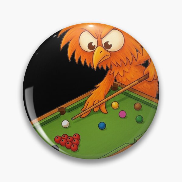 Item preview, Snooker Birdi Illustration – Snooker Birdi Sports - Funny Sports Animal - smallbirdart designed and sold by smallbirdart.