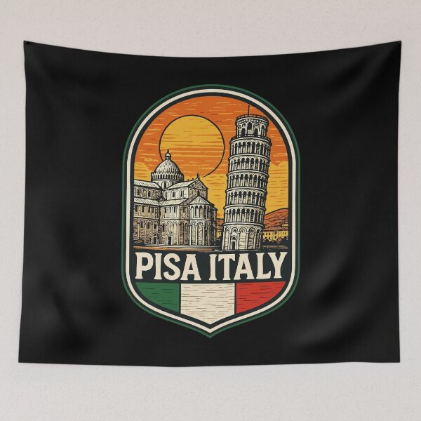Item preview, Pisa Italy Retro Vintage Europe designed and sold by TomFrontierArt.