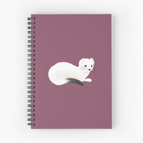 Item preview, White Ferret // designed and sold by Art by Maria Milenova.