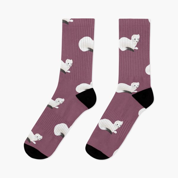 Item preview, White Ferret // designed and sold by Art by Maria Milenova.