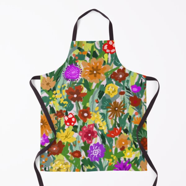 Item preview, Bright Bold Maximal Chaotic Flower Meadow Pattern designed and sold by rnmarts.