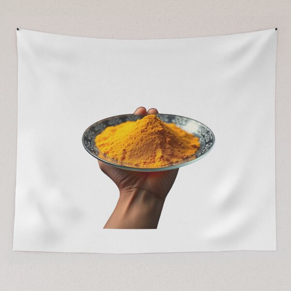 Item preview, Holi Tradition – Orange Powder Plate   designed and sold by Teewave-Ashish.