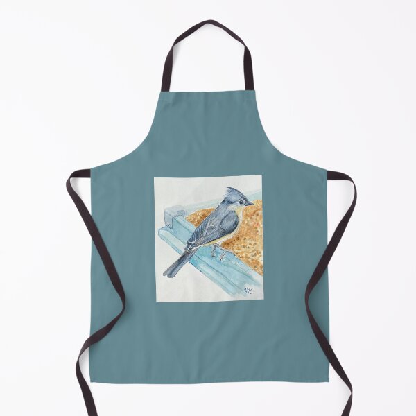 Item preview, Tufted Titmouse at bird feeder designed and sold by H.E.R.STUDIO.